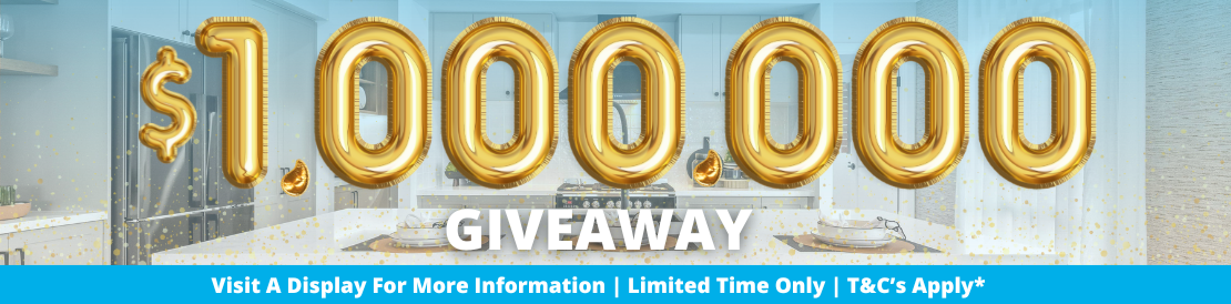 Display Home Page Banner 1 Million Dollar Giveaway